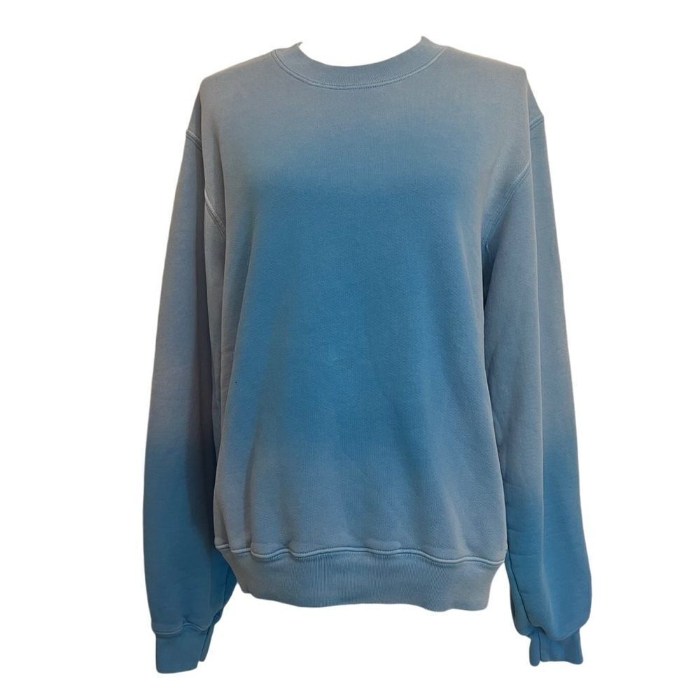 Madhappy Unisex Cotton Classic Fleece Sweatshirt Faded Blue NEW Medium